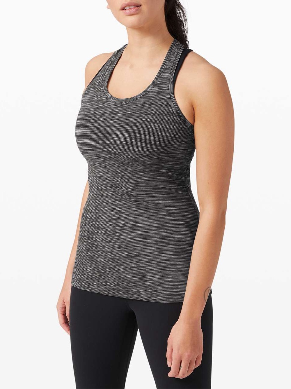 Lululemon Women's Heathered Gray Racerback Tank Top